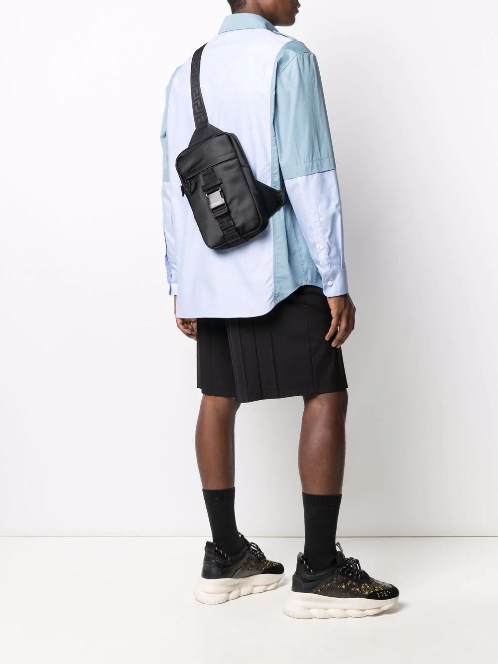 Versace Sac banane à fermoir clip Prix Réduit sacs banane homme 4 Versace sac banane à fermoir clip