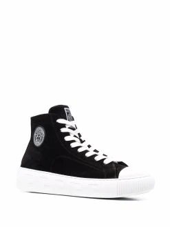 Versace baskets montantes à détail Greca