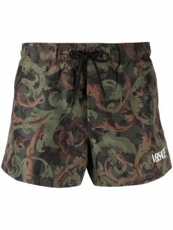 Versace short de bain à imprimé baroque