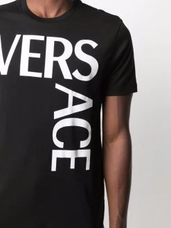Versace t-shirt ajusté à logo imprimé
