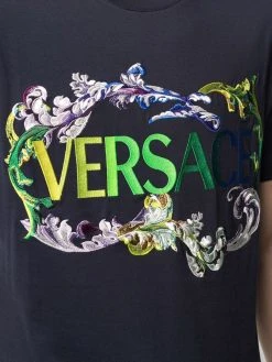 Versace t-shirt à logo imprimé