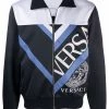 Versace sweat zippé à logo imprimé