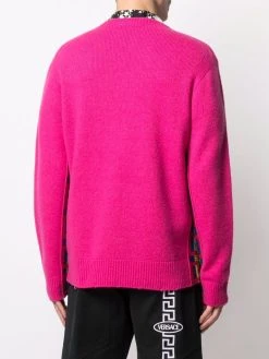 Prix Incroyables Versace Pull à bords Greca pulls homme 10 Versace pull à bords Greca