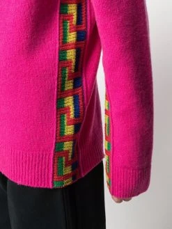 Prix Incroyables Versace Pull à bords Greca pulls homme 11 Versace pull à bords Greca