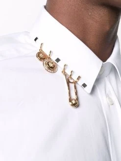 Versace chemise à breloques au col