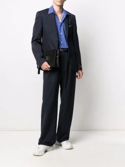 Versace veste en laine à simple boutonnage