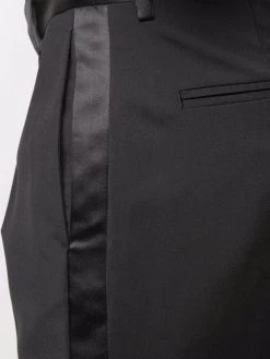 Versace pantalon à taille contrastante