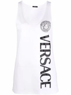 Versace débardeur à logo imprimé