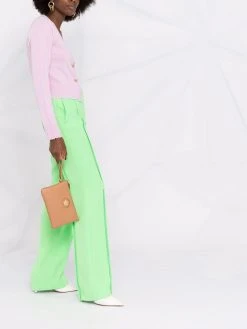 Versace cardigan en maille fine à effet usé