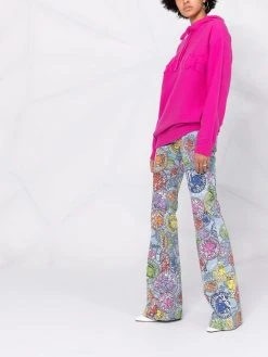 Versace hoodie à logo texturé