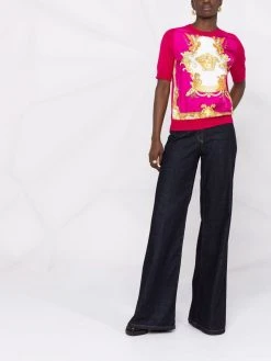 Versace t-shirt à imprimé baroque