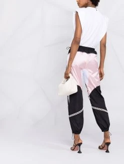 Versace pantalon de jogging à bandes Greca