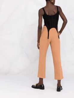Versace pantalon court à taille mi-haute