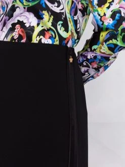 Versace minijupe en satin à taille haute