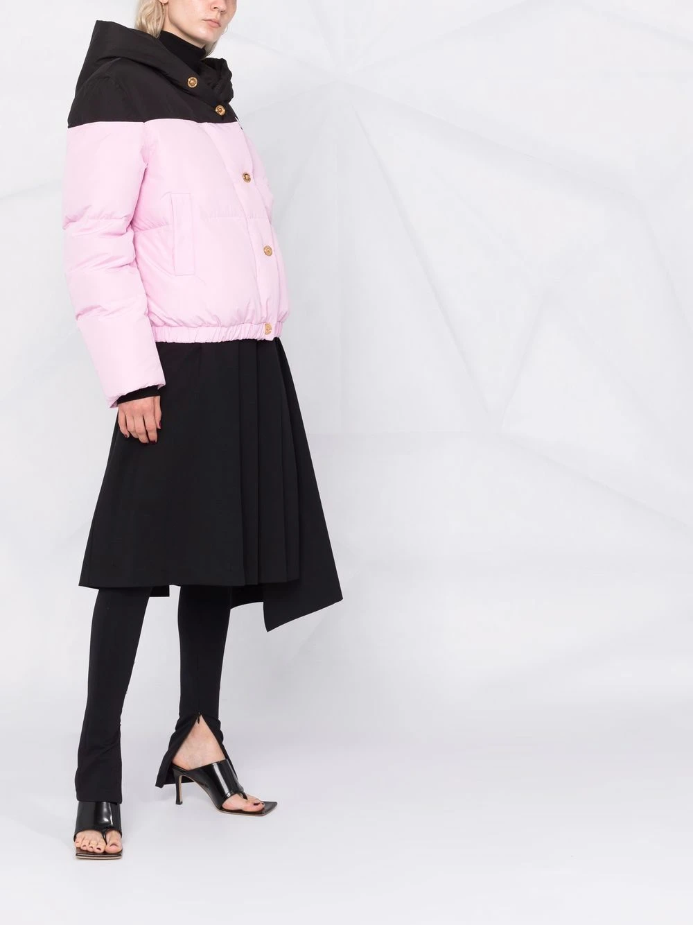 Versace Faible Prix Veste matelassée bicolore doudounes femme 6 Versace veste matelassée bicolore