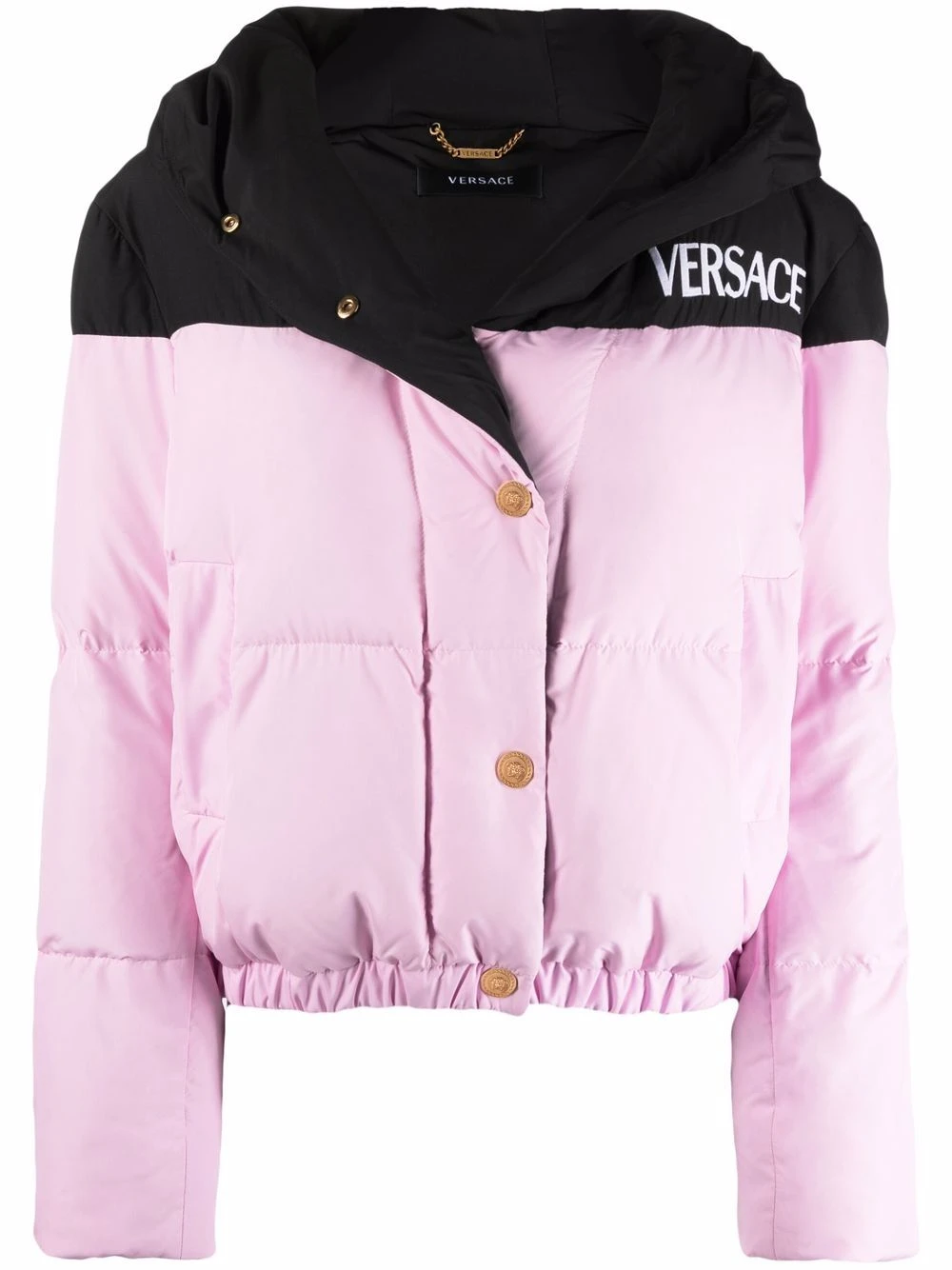 Versace Faible Prix Veste matelassée bicolore doudounes femme 3 Versace veste matelassée bicolore