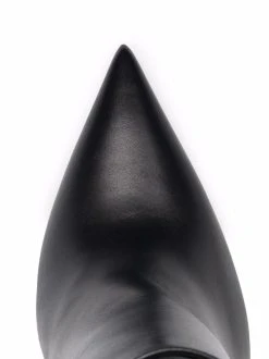 Versace bottines à détail d'épingle