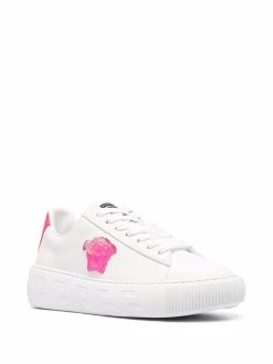 Versace Prix Légers Baskets Greca à lacets femme 7 Versace baskets Greca à lacets