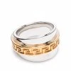 Versace bague Greca bicolore