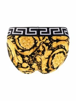 Versace slip à imprimé baroque