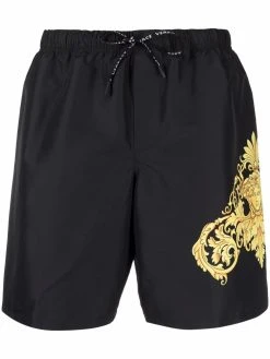 Versace short de bain à imprimé baroque