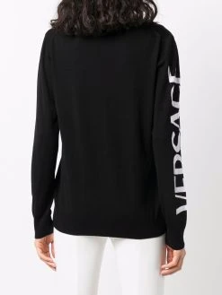 Versace pull en maille intarsia