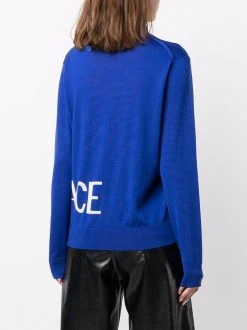 Versace pull à logo intarsia