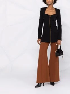 Versace blazer à encolure cœur