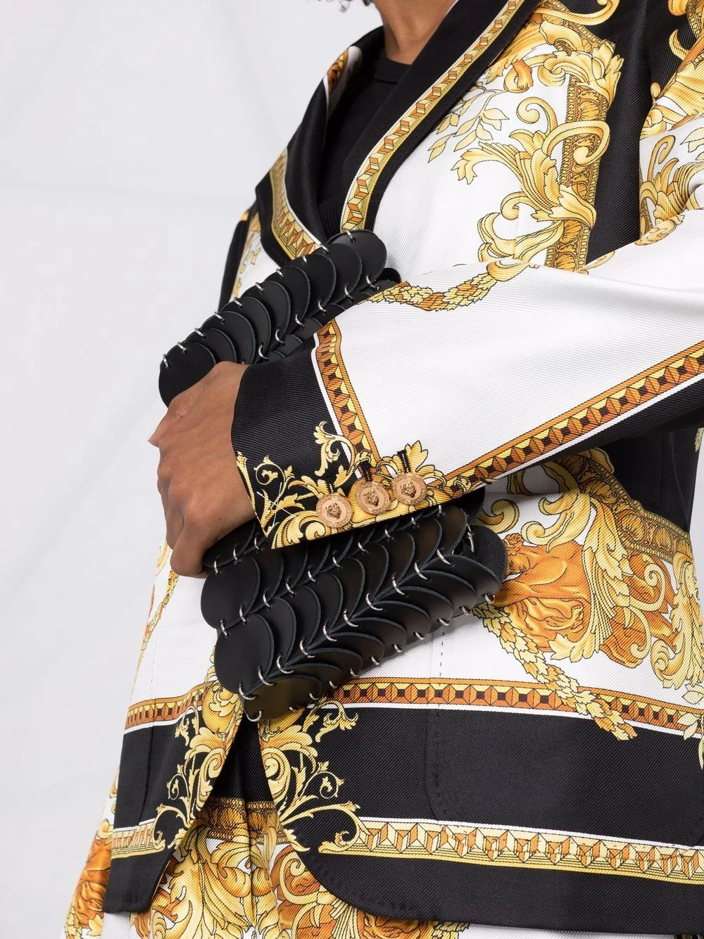 Versace Blazer en soie à imprimé Barocco Qualité Excellente blazers femme 5 Versace blazer en soie à imprimé Barocco