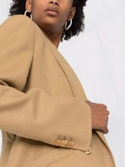 Versace manteau à boutonnière croisée