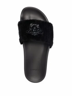 Versace Claquettes La Medusa en fourrure artificielle Se Vend Bas Prix tongs & claquettes femme 9 Versace claquettes La Medusa en fourrure artificielle