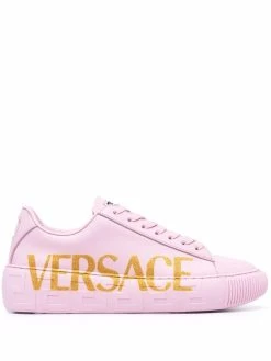 Versace baskets à logo imprimé