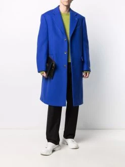 Versace manteau à simple boutonnage