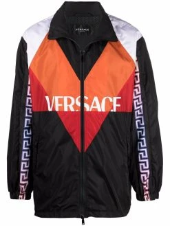Versace veste de sport colour block à logo