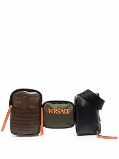 Versace sac banane à logo embossé