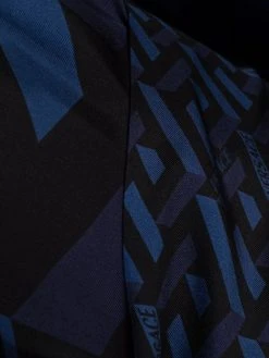 Versace Peignoir La Greca en soie à motif monogrammé Prix Cassé robes de chambre et peignoirs femme 7 Versace peignoir La Greca en soie à motif monogrammé