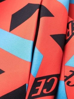 Versace robe sans manches à motif monogrammé