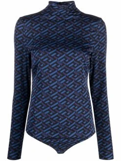 Versace body La Greca à imprimé monogrammé