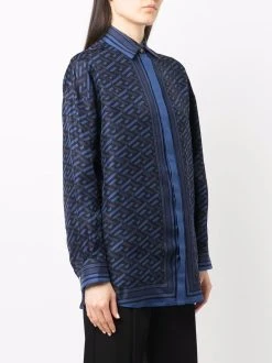 Versace chemise à logo imprimé