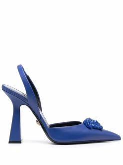 Versace escarpins La Medusa 120 mm Ă bride arriĂšre