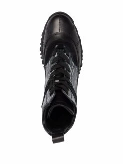 Versace bottines La Greca à lacets