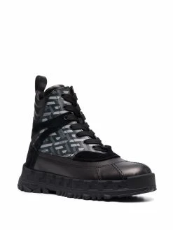 Versace bottines La Greca à lacets