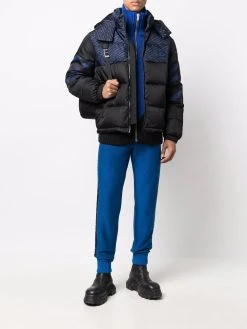 Versace doudoune à logo imprimé