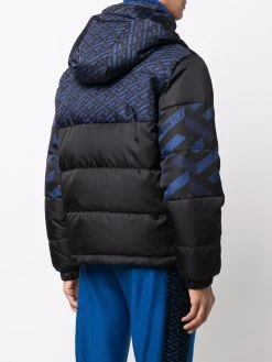 Versace doudoune à logo imprimé