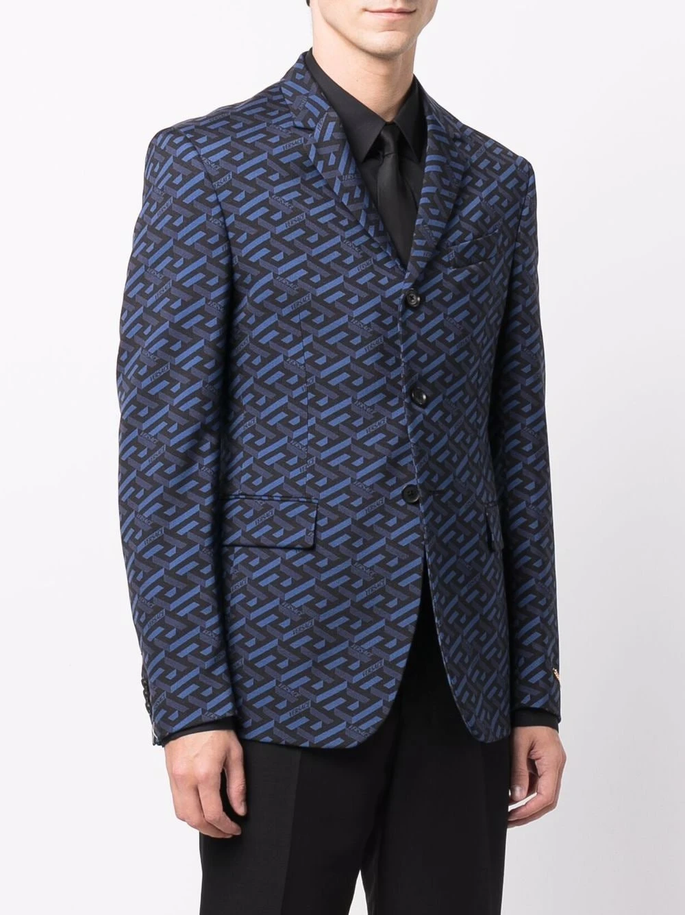 Prix Refroidis Versace Blazer à imprimé La Greca blazers homme 5 Versace blazer à imprimé La Greca