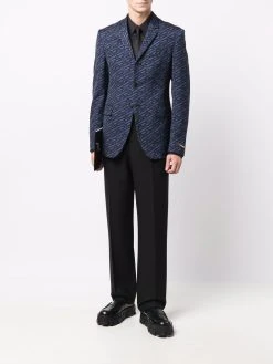 Versace blazer à imprimé La Greca