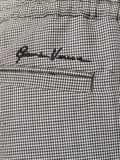 Versace pantalon droit à motif pied-de-poule