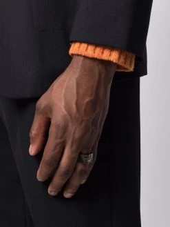 Versace bague La Greca gravée