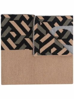 Versace écharpe en maille à imprimé Greca