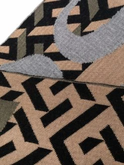 Versace écharpe en maille à imprimé Greca